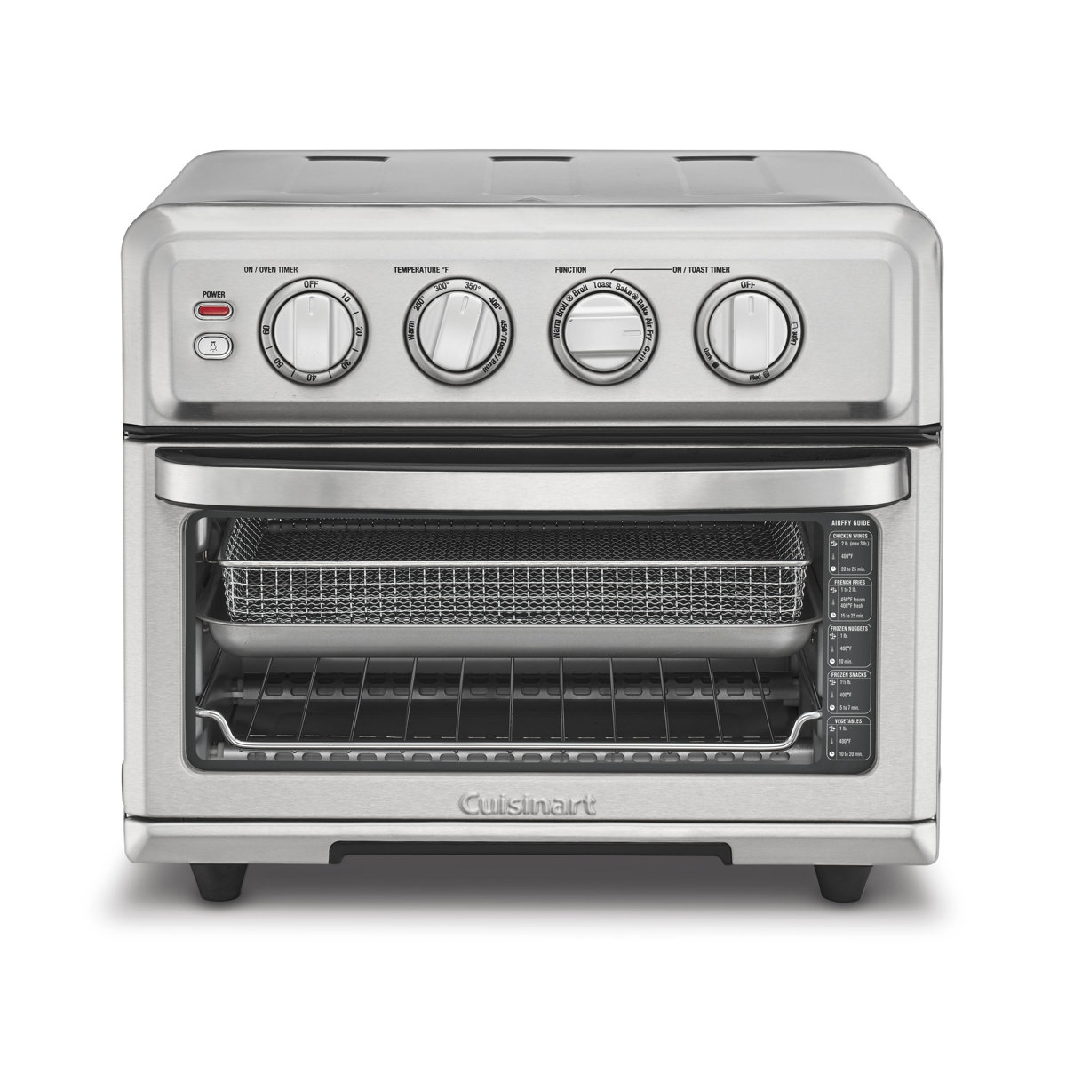 Cuisinart Air Fryer + Convection Toaster Oven, 8-in-1 Oven with Bake, Grill, Broil & Warm Options